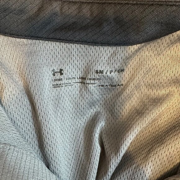Under Armour Grey HeatGear Loose Polo Shirt S - Picture 3 of 4